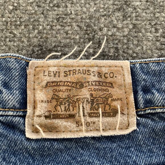 VTG Levi’s 540 Jeans Flex Denim 90s Relaxed Fit Med Wash Mens 36x29 (34x29) - Picture 4 of 16
